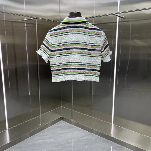 Design Asaplane Smocked Striped Polo and Shorts Set Multicolor Sets - 7