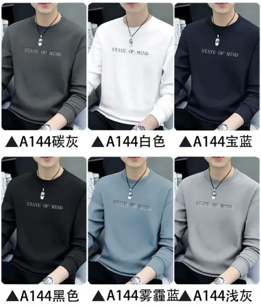 Design Graphic Print Gray Crewneck Sweatshirt Sweater - 5