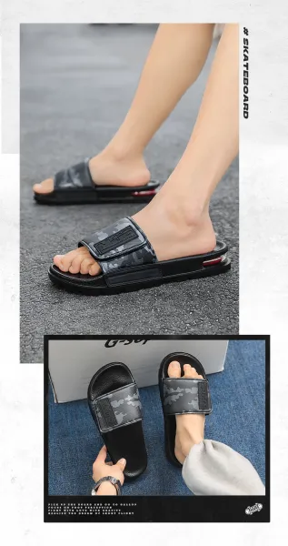 Vans Slide-On Camo White Slippers - 9