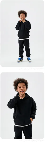 Essentials Oversized Hoodie and Sweatpants Set Yellow Kids - 19