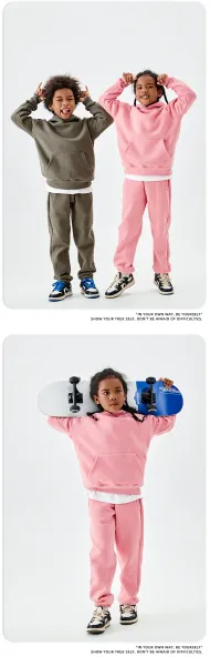 Essentials Oversized Hoodie and Sweatpants Set Yellow Kids - 27