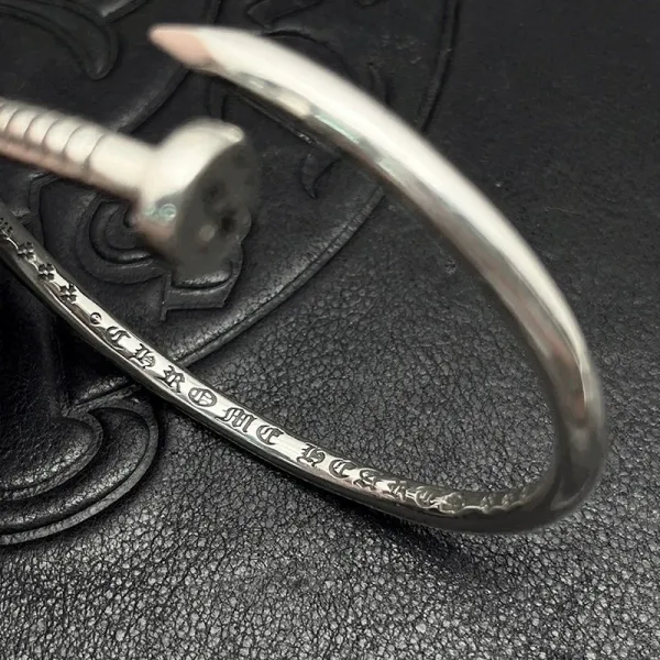 Chrome Hearts Nail Bracelet Silver Jewelry - 4