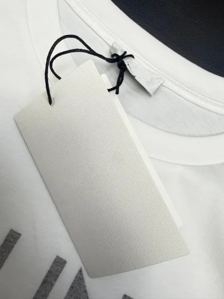 Celine Paris Logo Print White T-Shirt - 4