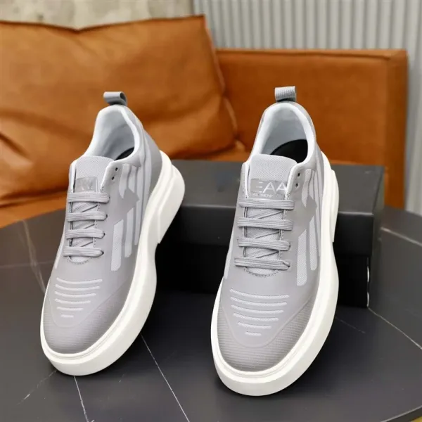 Design Chunky Platform Sneakers Gray White - 9