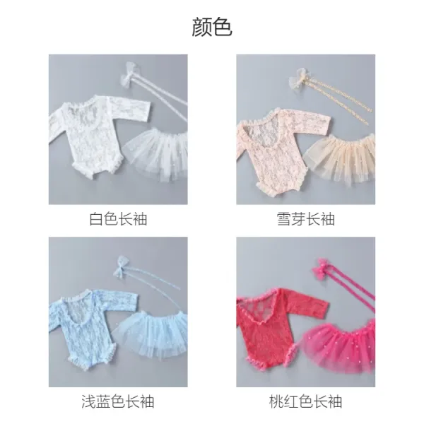 Design Lace Tutu Set White Dress - 11