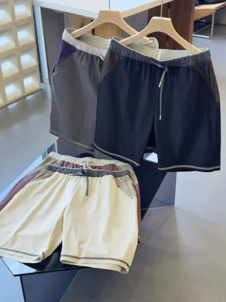Design Performance Shorts Gray Purple Contrast Shorts - 6