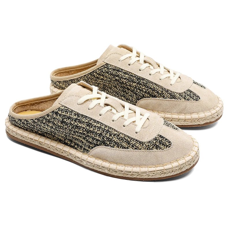 Design Espadrille Mule Sneaker Beige Multicolor Shoes Casual Shoes
