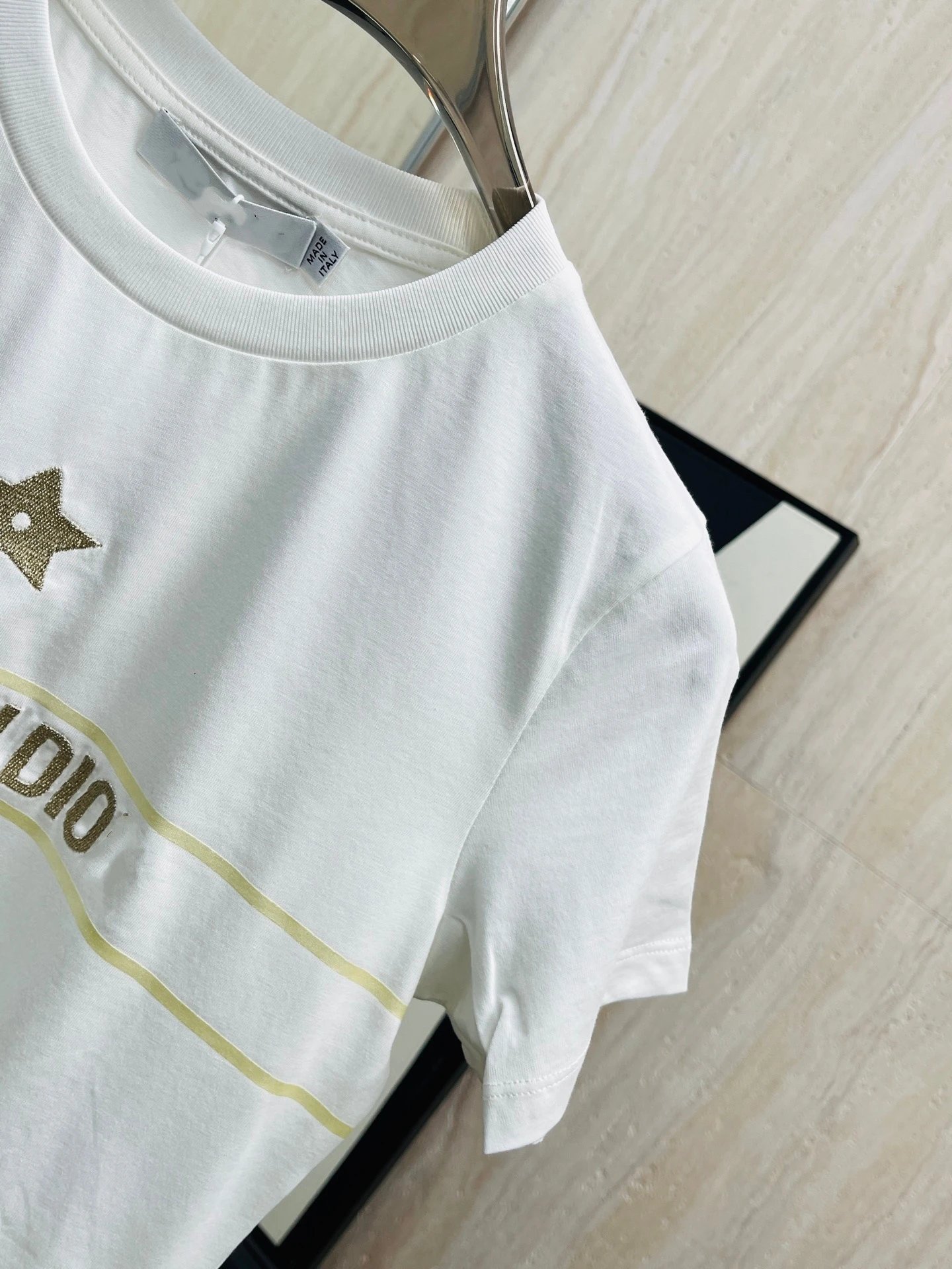 Dior Christia DIO Star Logo White T-Shirt - 13
