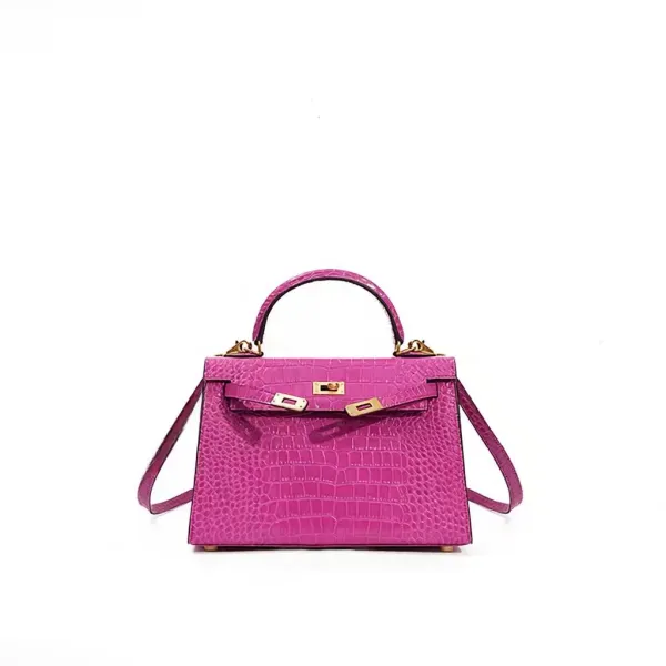 Hermès Kelly Mini Crocodile Pink Handbag - 1