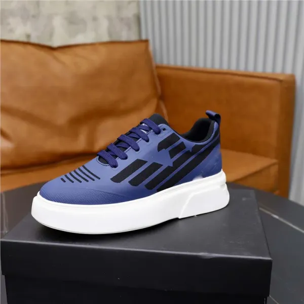 Design Chunky Platform Sneakers Navy Blue - 1