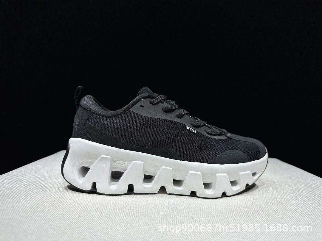 Kith x On CloudTec Black / White Chunky Sneakers