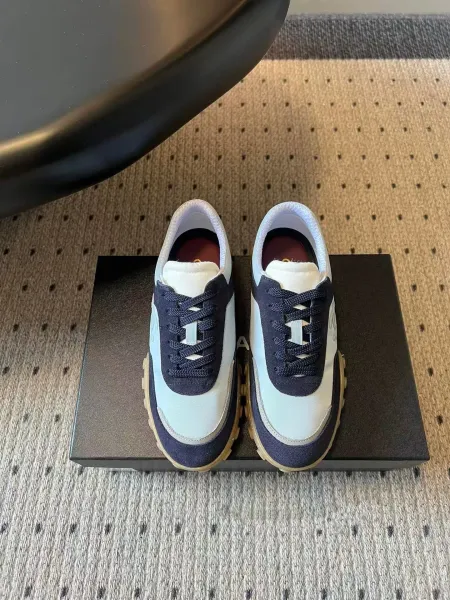 Chanel Runway Sneakers White Navy Beige Sneakers - 1