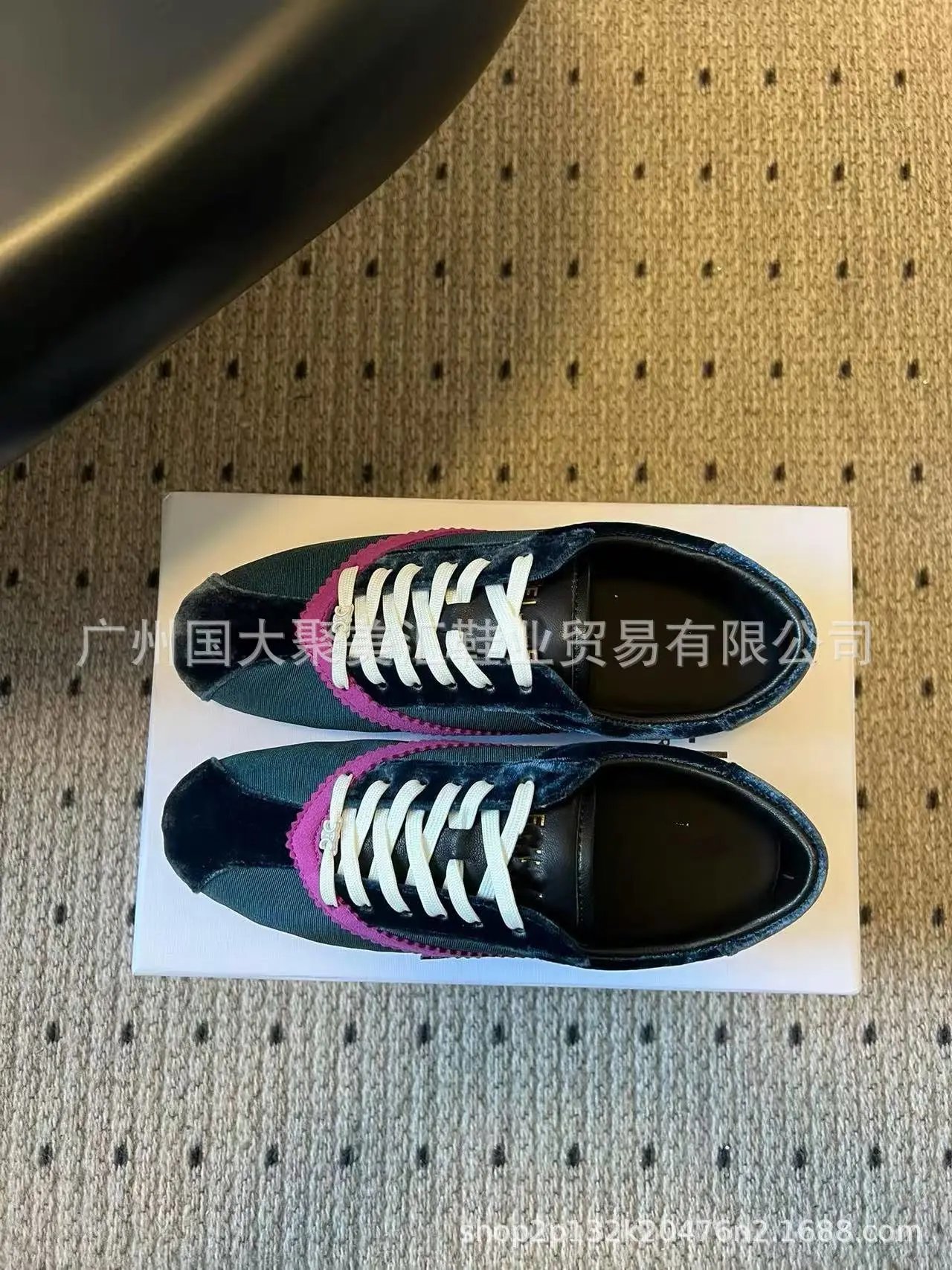 Celine Triomphe Sneakers Black and White Canvas Sneakers - 9