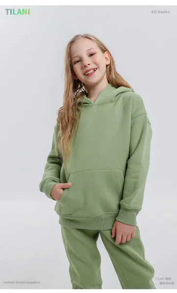 Design Oversized Hoodie and Sweatpants Set Sage Green Casual Set - 35