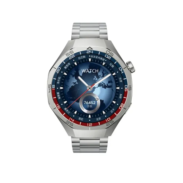 Design Huawei Watch GT 5 Pro World Map Blue Smartwatch Smartwatches - 1