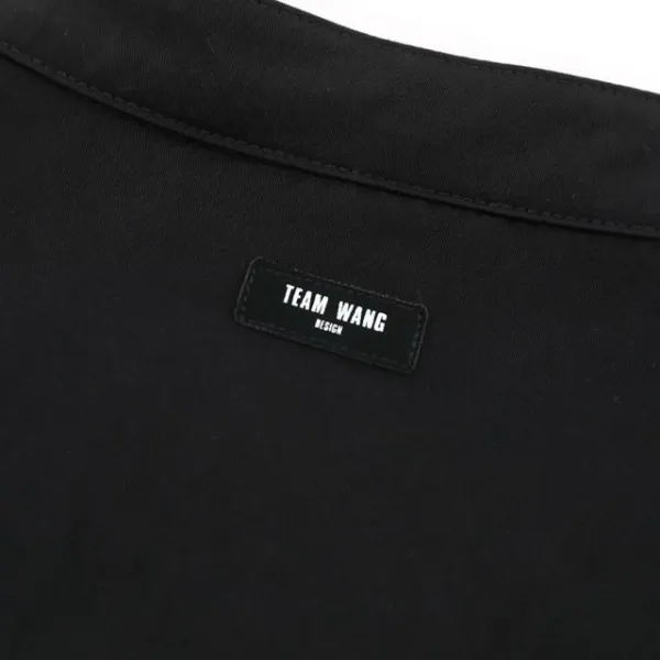 Design Black Mandarin Collar Shirt - 24