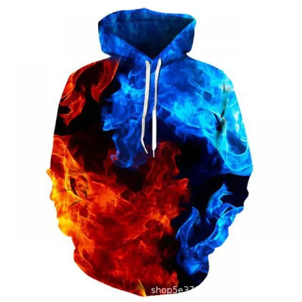 Design Anime Collage 3D Print Hoodie Multicolor - 10