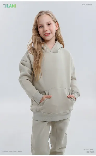 Design Oversized Hoodie and Sweatpants Set Sage Green Casual Set - 80