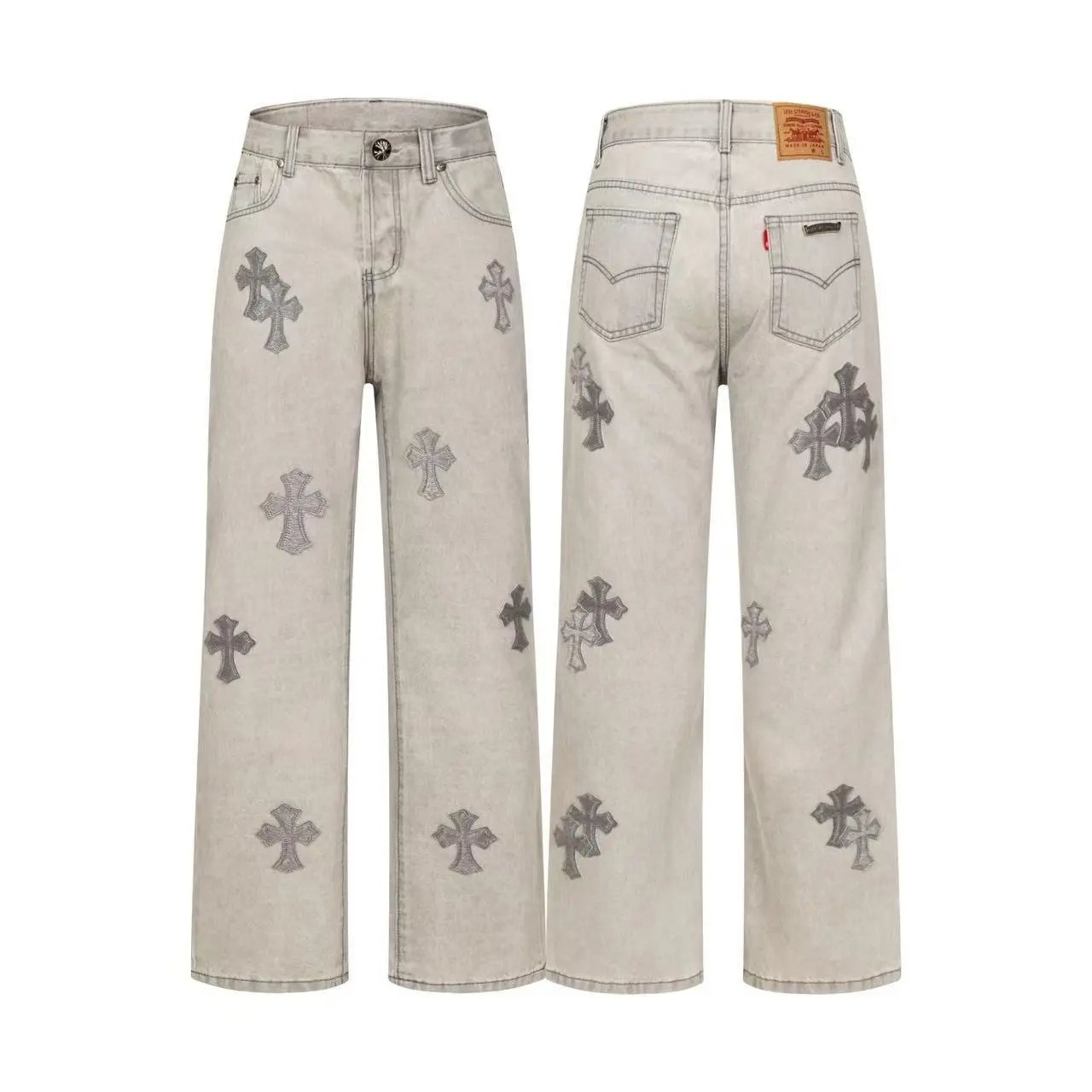 Chrome Hearts Distressed Denim Jeans