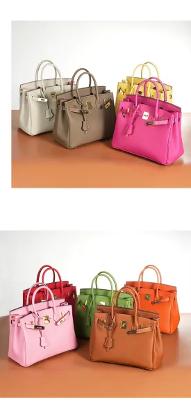 Hermès Birkin Bag Gris Perle Togo Leather Handbag - 25
