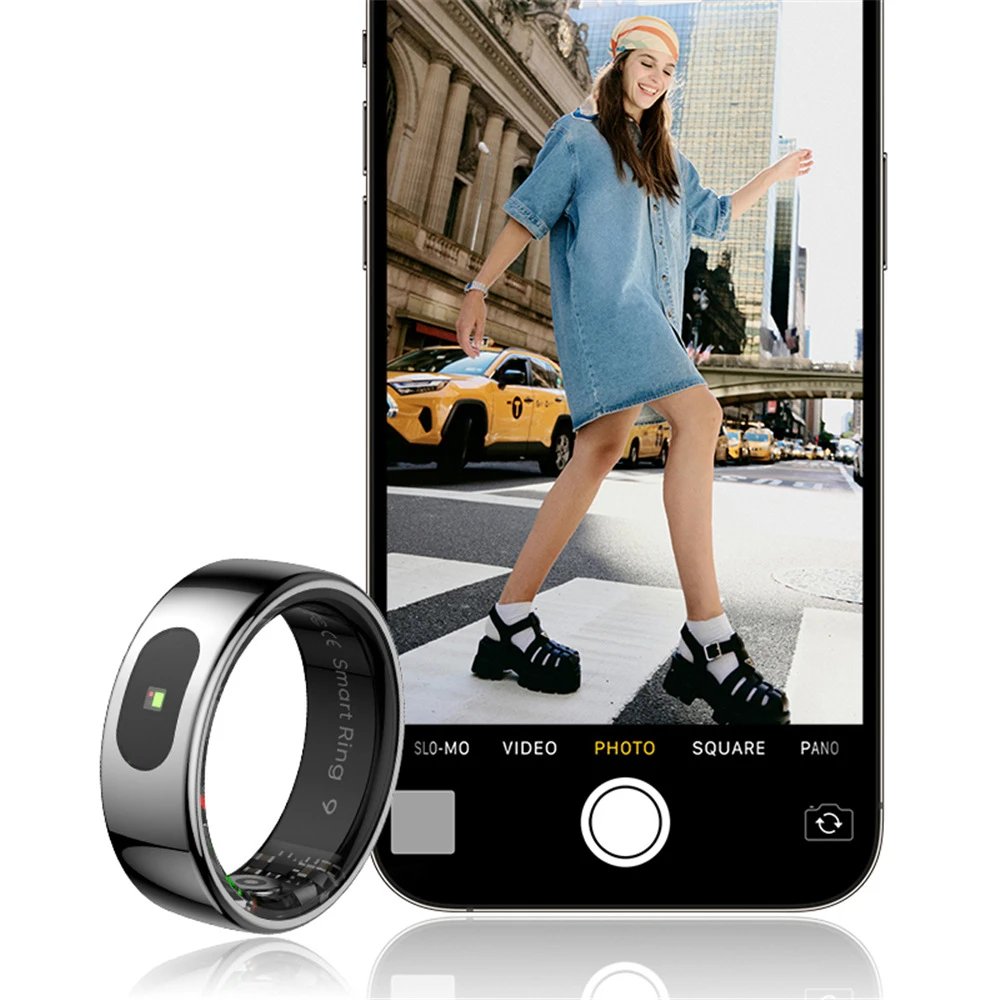 Smart Ring 9 Black Tech Wearable