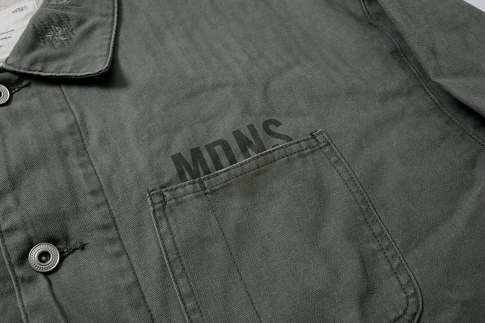 Design MDNS Workwear Jacket Army Green Outerwear - 19