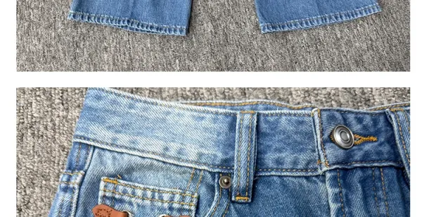 Design Wide-Leg Flared Jeans Blue - 11
