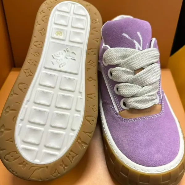 Design Low-Top Suede Sneakers Mustard Yellow White - 8
