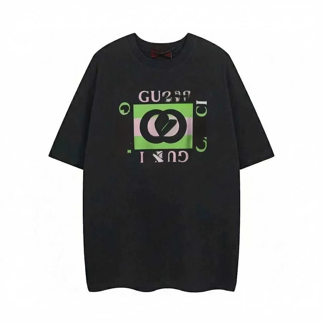 Gucci Graphic Print Oversized T-Shirt Navy - 15