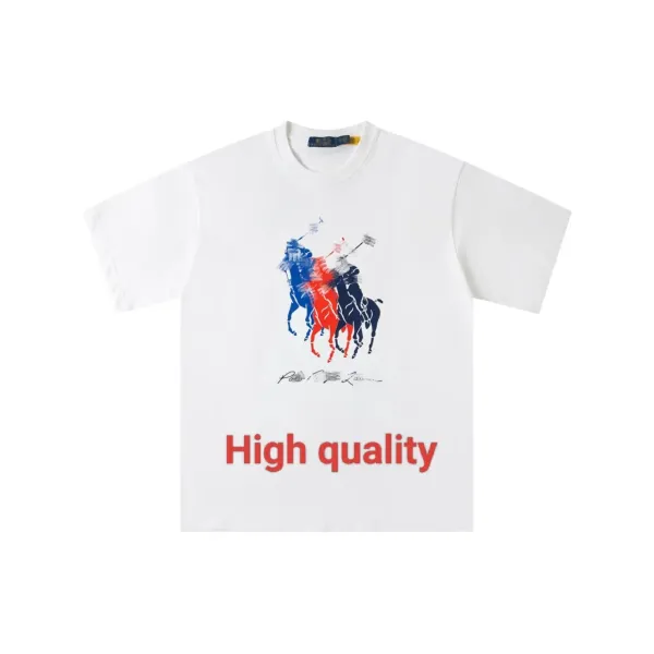 Design Pixelated Polo Player T-Shirt Black - 6