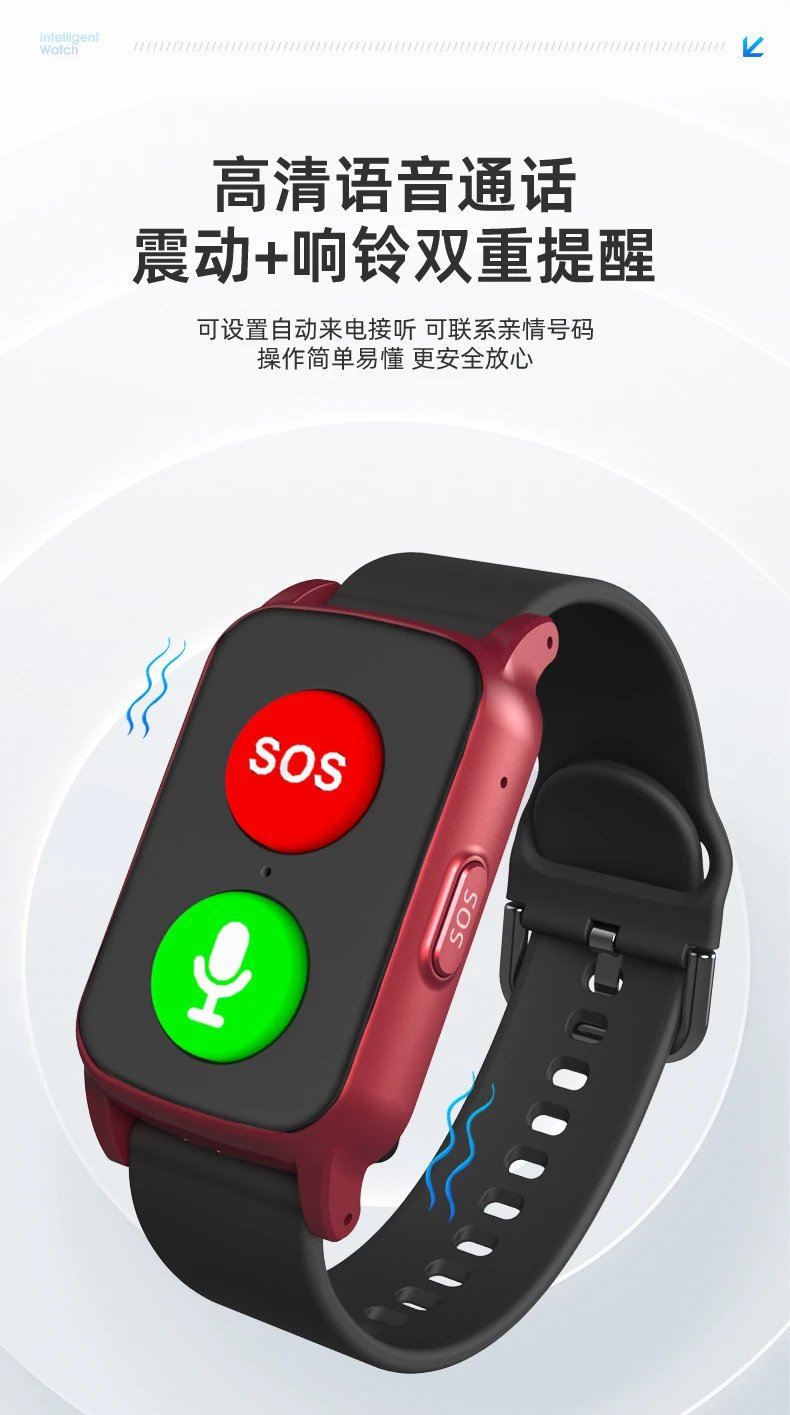 Design Emergency SOS Smartwatch Black Smartwatches - 10