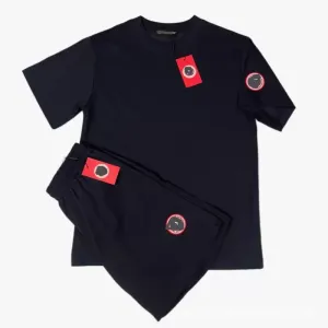 Canada Goose Logo Patch T-Shirt and Jogger Set Black