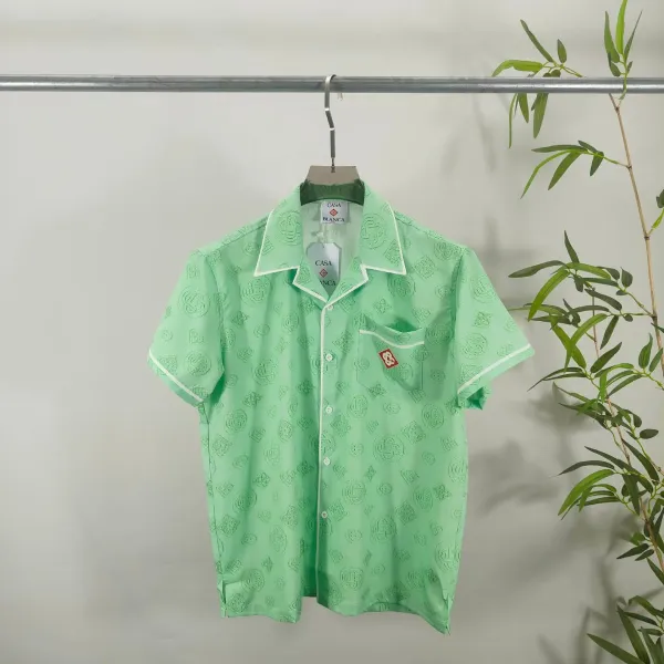 BLANCA Casa Blanca Patterned Mint Green Pajama Set Sleepwear - 2