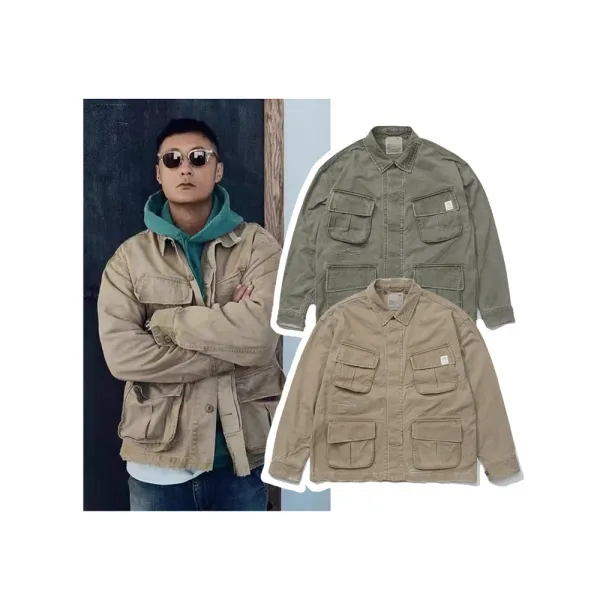 Carhartt Work In Progress M-65 Field Jacket Army Green Jacket Outerwear.jacket - 4