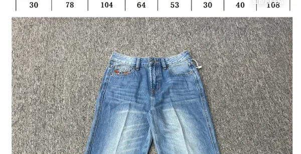 Design Wide-Leg Flared Jeans Blue - 7