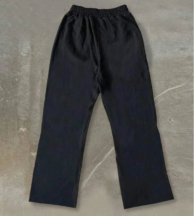 Design Saint Tears Sweatpants Brown with Patchwork and Side Lettering Sweatpants - 6