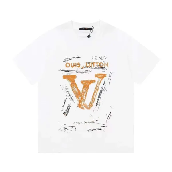 Louis Vuitton Graffiti LV Print White T-Shirt - 1