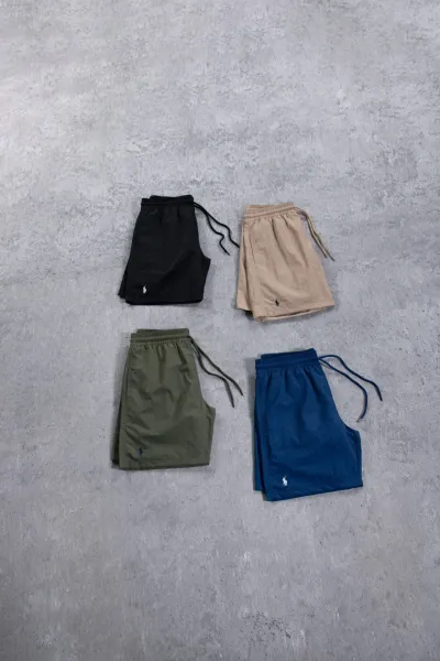 Polo Ralph Lauren Classic Swim Trunks Navy, Black, and Khaki Shorts - 4