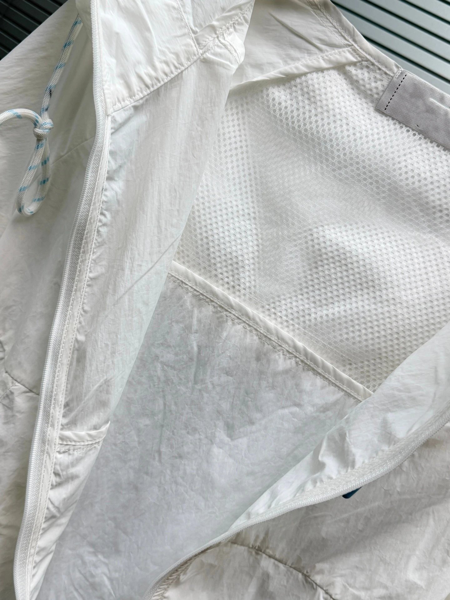 Chanel Logo Patch White Windbreaker Jacket and Shorts Set - 13
