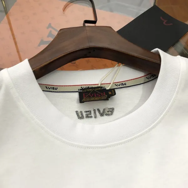 Evisu Pocket Print T-Shirt White - 7