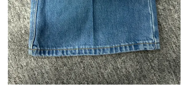 Design Wide-Leg Flared Jeans Blue - 32