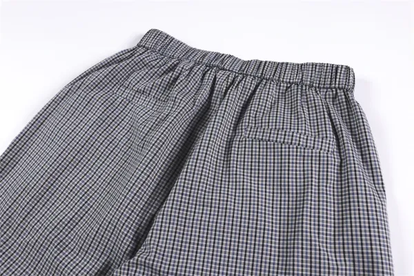 Design Gingham Wide-Leg Pants Gray - 10