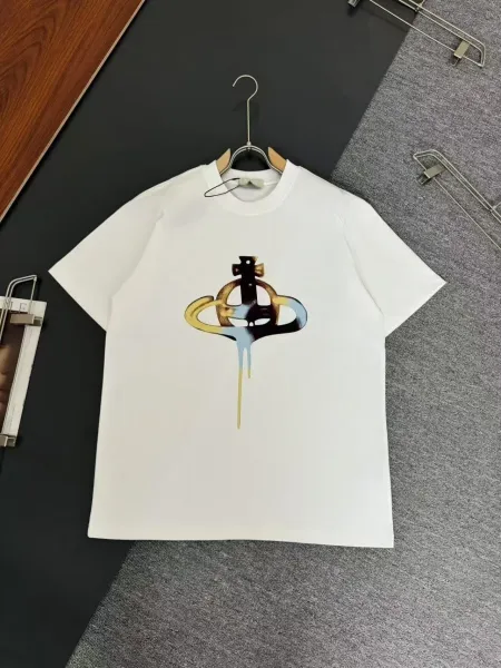 Vivienne Westwood Orb Drip White T-Shirt - 1