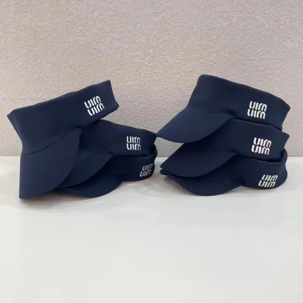 Design WIN WIN Visor Cap Navy Blue Hats - 5