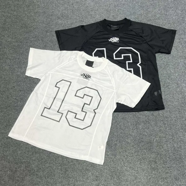 Design White Mesh Football Jersey Number 13 Jersey - 2