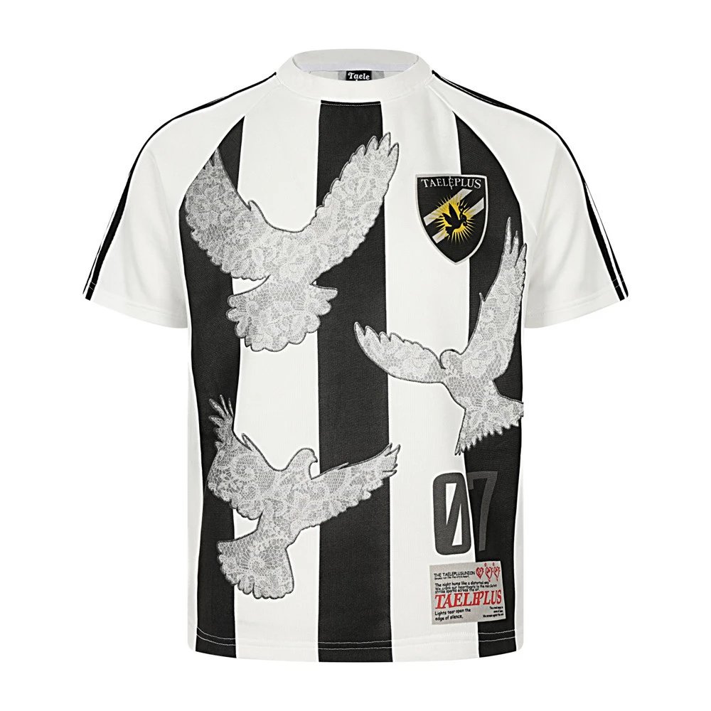 Design Taelplus Dove Stripe Jersey White / Black Jersey