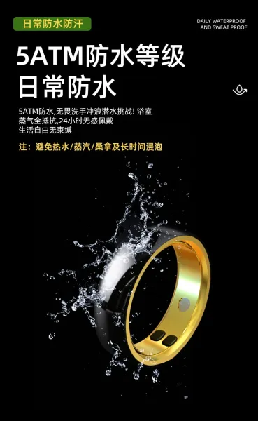 Design Smart Ceramic Outer Ring Smart Ring Black Jewelry - 11