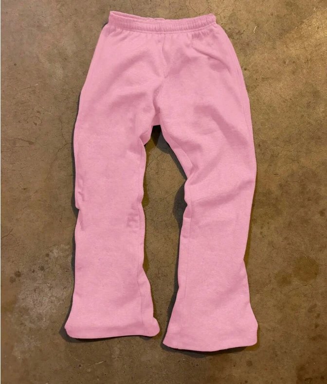 Design Saint Tears Sweatpants Brown with Patchwork and Side Lettering Sweatpants - 25