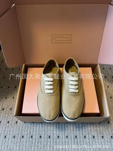 Aimé Leon Dore Canvas Sneakers Beige Canvas Shoes - 14