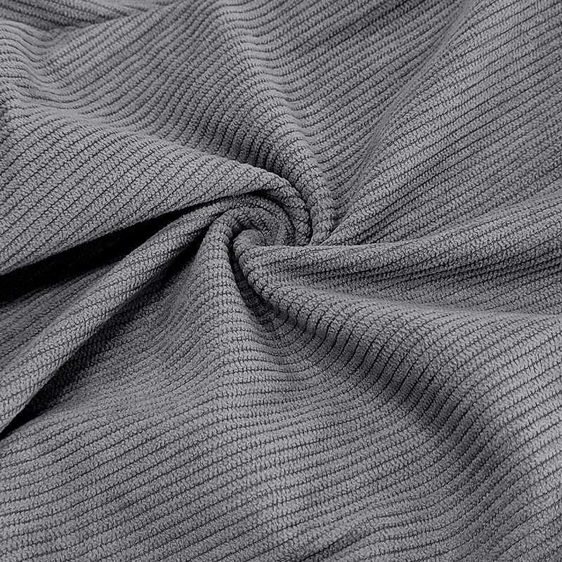 Design Corduroy Track Pants Black with White Stripes Sweatpants - 46